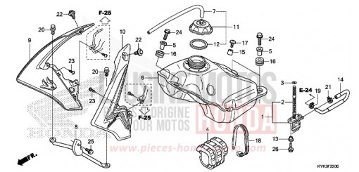 KRAFTSTOFFTANK (CRF110FD/E/H/J) CRF110FE de 2014